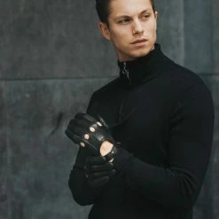 Fratelli Orsini Mario (black) - Lambskin Leather Driving Gloves & Touchscreen