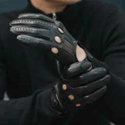 Fratelli Orsini Mario (black) - Lambskin Leather Driving Gloves & Touchscreen