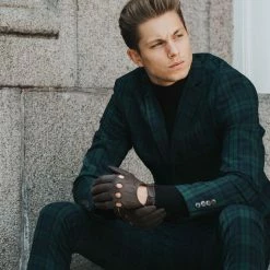 Fratelli Orsini Mario (dark Brown) - Lambskin Leather Driving Gloves