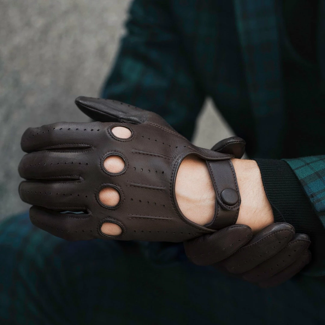 Coupon 💯 Fratelli Orsini Mario (dark Brown) - Lambskin Leather Driving Gloves & Touchscreen ❤️ 9 Fratelli Orsini Mario (dark Brown) - Lambskin Leather Driving Gloves & Touchscreen