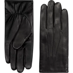Fratelli Orsini Aldo (black) - Lambskin Leather Gloves With Lambswool Lining & Touchscreen