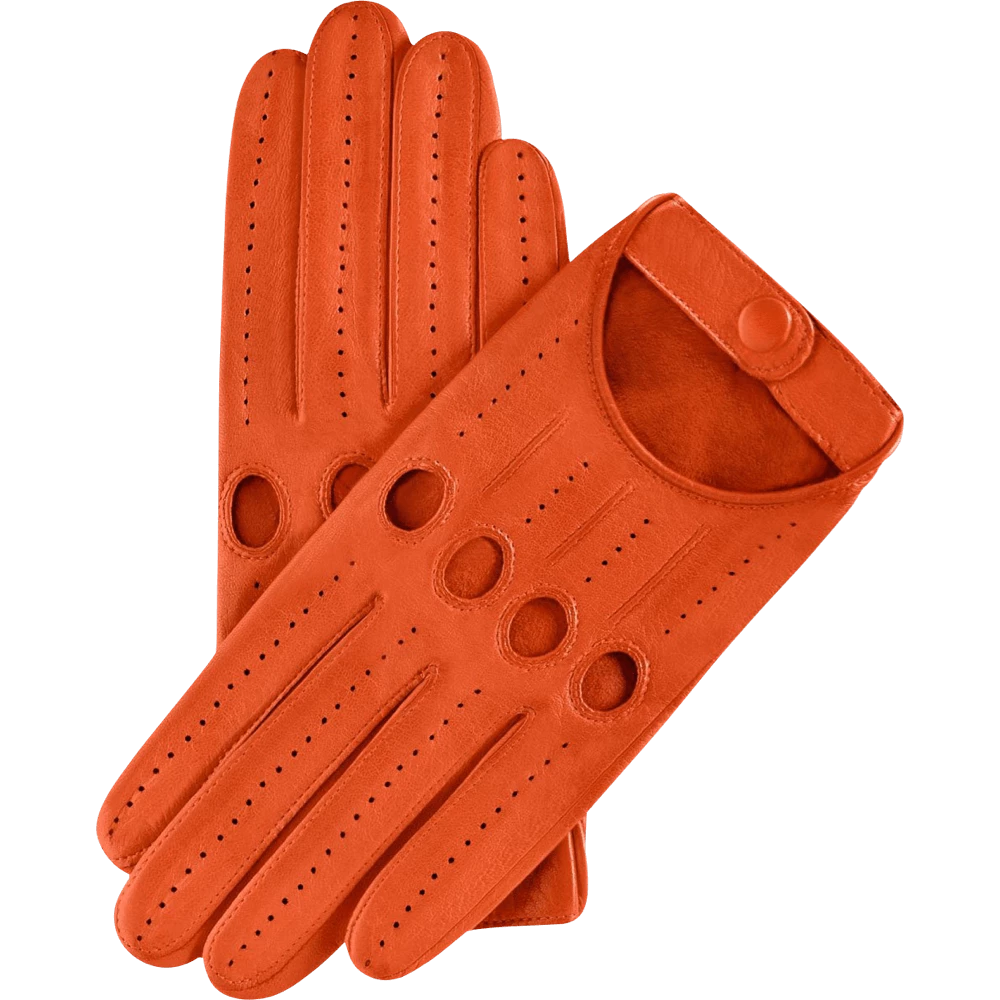 Flash Sale 😉 Fratelli Orsini Alessa (orange) - Lambskin Leather Driving Gloves 🎉 3 Fratelli Orsini Alessa (orange) - Lambskin Leather Driving Gloves