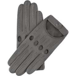Fratelli Orsini Women's Gloves Alessa (grey) - Lambskin Leather Driving Gloves