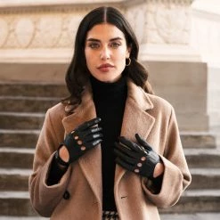 Fratelli Orsini Alessa (black) - Lambskin Leather Driving Gloves Women's Gloves