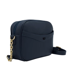 Fratelli Orsini Leather Bags Alessandra - Calf Leather Women’s Bag With Cross-body Strap In Metal And Leather Chain