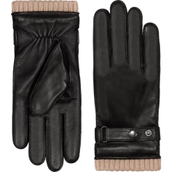 Fratelli Orsini Alonzo (black) - Lambskin Leather Gloves With Cashmere Lining & Touchscreen