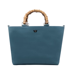 Fratelli Orsini Fiammetta - Calf Leather Women’s Handbag With Bamboo Handles