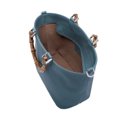 Fratelli Orsini Fiammetta - Calf Leather Women’s Handbag With Bamboo Handles