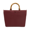 Fratelli Orsini Leather Bags Fiorenza - Calf Leather Women’s Handbag With Bamboo Handles