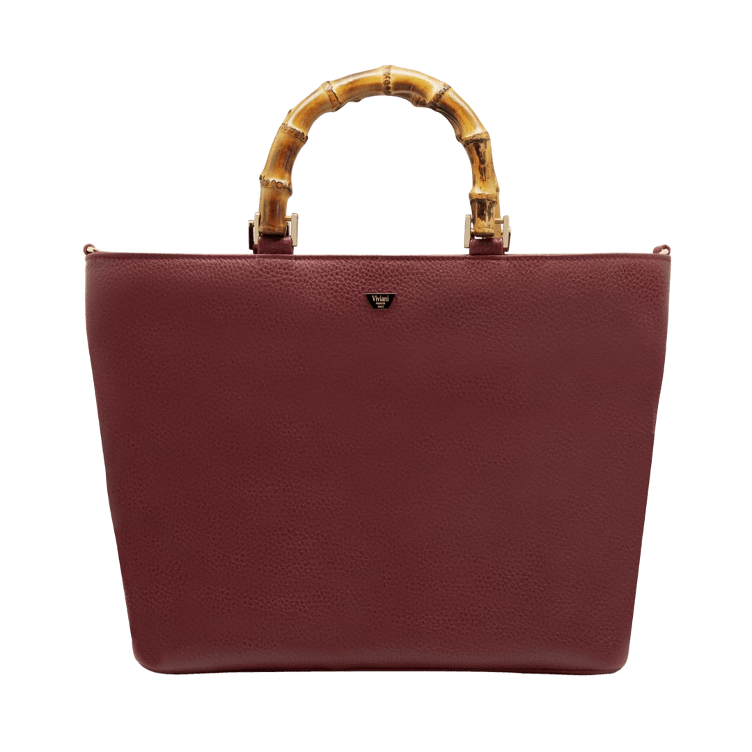 Deals 🧨 Fratelli Orsini Leather Bags Fiorenza - Calf Leather 👩 Women’s 👜 Handbag With Bamboo Handles ❤️ 3 Fratelli Orsini Leather Bags Fiorenza - Calf Leather Women’s Handbag With Bamboo Handles