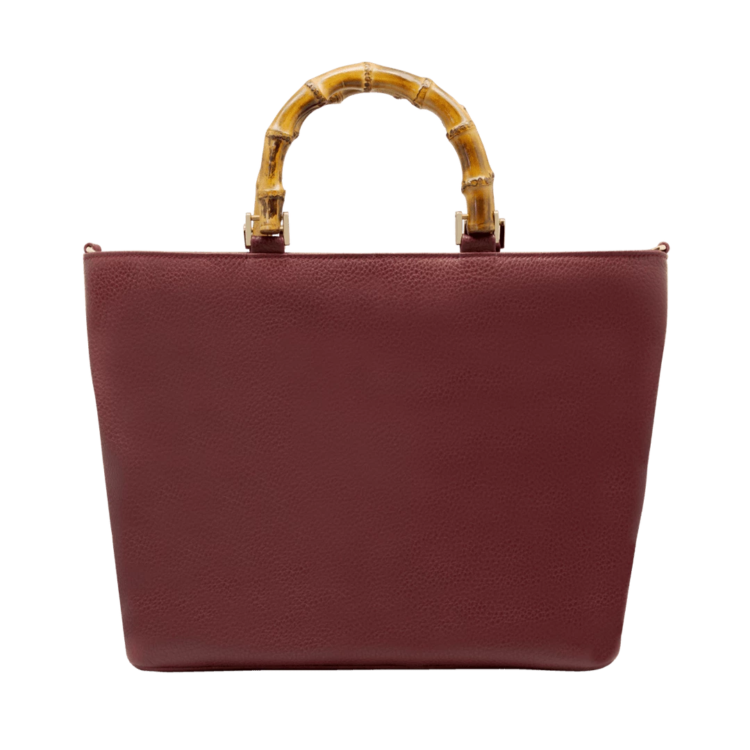 Deals 🧨 Fratelli Orsini Leather Bags Fiorenza - Calf Leather 👩 Women’s 👜 Handbag With Bamboo Handles ❤️ 6 Fratelli Orsini Leather Bags Fiorenza - Calf Leather Women’s Handbag With Bamboo Handles