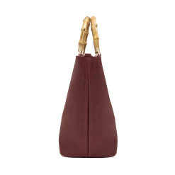 Deals 🧨 Fratelli Orsini Leather Bags Fiorenza - Calf Leather 👩 Women’s 👜 Handbag With Bamboo Handles ❤️ 20 Fratelli Orsini Leather Bags Fiorenza - Calf Leather Women’s Handbag With Bamboo Handles