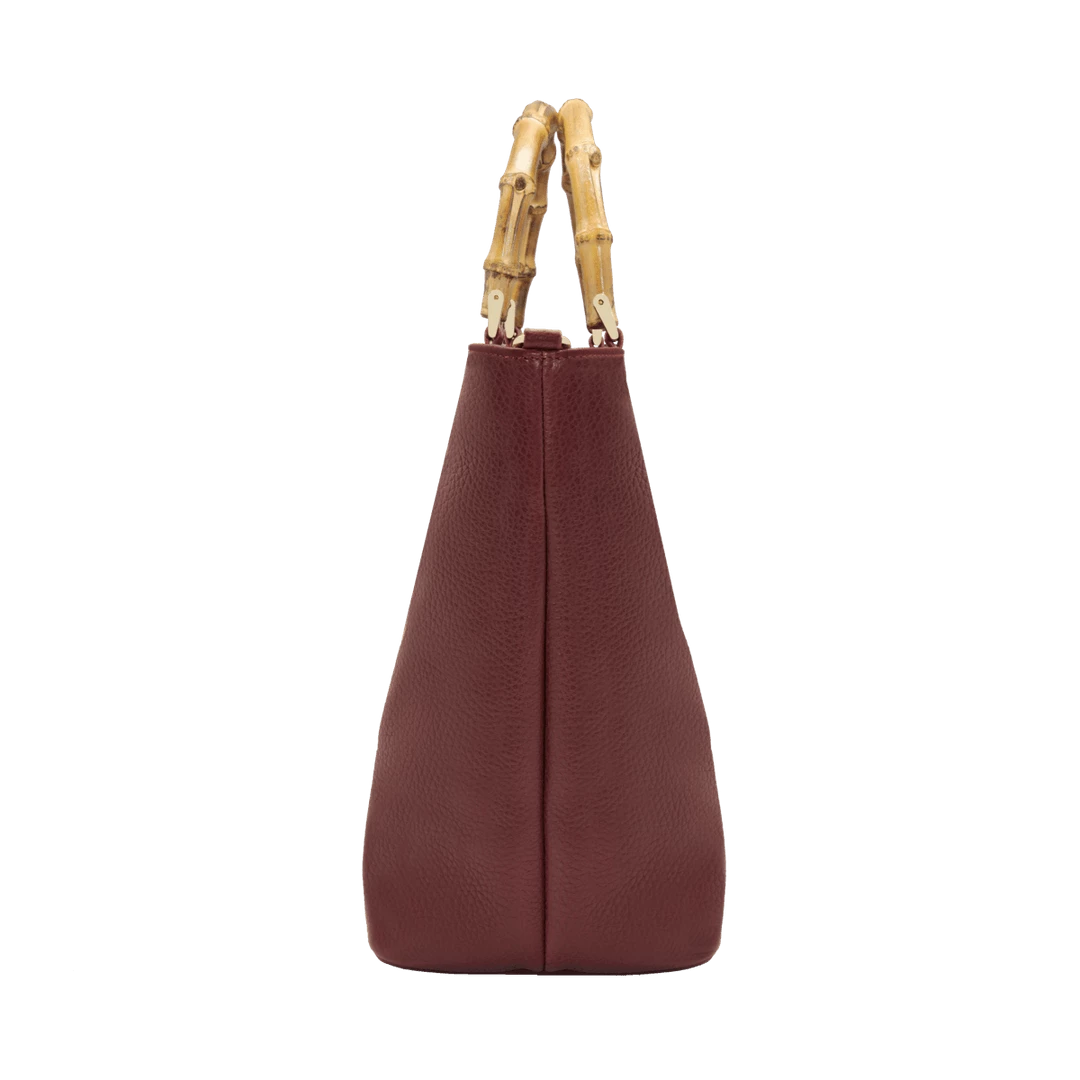 Deals 🧨 Fratelli Orsini Leather Bags Fiorenza - Calf Leather 👩 Women’s 👜 Handbag With Bamboo Handles ❤️ 8 Fratelli Orsini Leather Bags Fiorenza - Calf Leather Women’s Handbag With Bamboo Handles