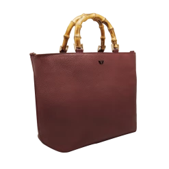 Deals 🧨 Fratelli Orsini Leather Bags Fiorenza - Calf Leather 👩 Women’s 👜 Handbag With Bamboo Handles ❤️ 17 Fratelli Orsini Leather Bags Fiorenza - Calf Leather Women’s Handbag With Bamboo Handles