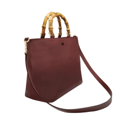 Deals 🧨 Fratelli Orsini Leather Bags Fiorenza - Calf Leather 👩 Women’s 👜 Handbag With Bamboo Handles ❤️ 19 Fratelli Orsini Leather Bags Fiorenza - Calf Leather Women’s Handbag With Bamboo Handles