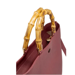 Deals 🧨 Fratelli Orsini Leather Bags Fiorenza - Calf Leather 👩 Women’s 👜 Handbag With Bamboo Handles ❤️ 22 Fratelli Orsini Leather Bags Fiorenza - Calf Leather Women’s Handbag With Bamboo Handles