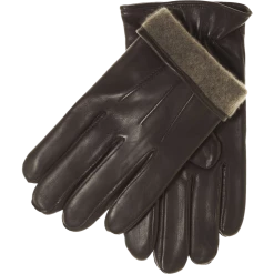 Fratelli Orsini Giovanni (brown) - Lambskin Leather Gloves With Cashmere Lining Men's Gloves