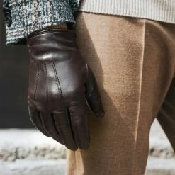 Wholesale ๐ฅฐ Fratelli Orsini Giovanni (brown) - Lambskin Leather Gloves With Cashmere Lining Men's Gloves ๐ 20 Fratelli Orsini Giovanni (brown) - Lambskin Leather Gloves With Cashmere Lining Men's Gloves