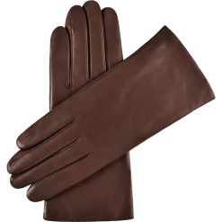 Fratelli Orsini Isabella (brown) - Lambskin Leather Gloves With Cashmere Lining Women's Gloves