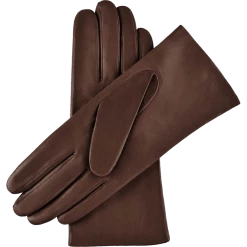 Fratelli Orsini Isabella (brown) - Lambskin Leather Gloves With Cashmere Lining & Touchscreen