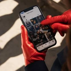 Coupon 😍 Fratelli Orsini Isabella (red) - Lambskin Leather Gloves With Cashmere Lining & Touchscreen 👩 Women's Gloves 💯 18 Fratelli Orsini Isabella (red) - Lambskin Leather Gloves With Cashmere Lining & Touchscreen Women's Gloves