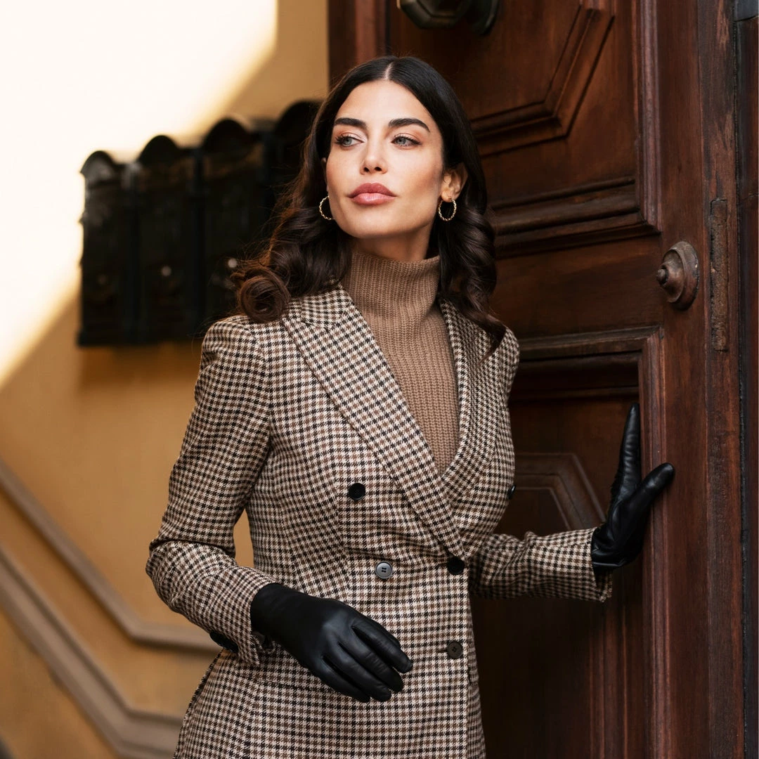 Best deal 🔔 Fratelli Orsini Isabella (black) - Lambskin Leather Gloves With Cashmere Lining & Touchscreen 🌟 8 Fratelli Orsini Isabella (black) - Lambskin Leather Gloves With Cashmere Lining & Touchscreen