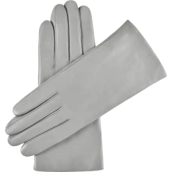 Fratelli Orsini Women's Gloves Isabella (grey) - Lambskin Leather Gloves With Cashmere Lining