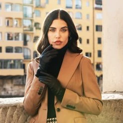 Best deal 🔔 Fratelli Orsini Isabella (black) - Lambskin Leather Gloves With Cashmere Lining & Touchscreen 🌟 22 Fratelli Orsini Isabella (black) - Lambskin Leather Gloves With Cashmere Lining & Touchscreen