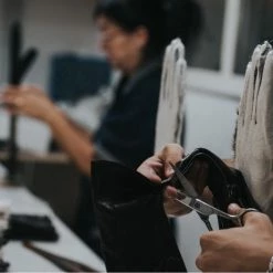 Fratelli Orsini Women's Gloves Francesca (black) - Lambskin Leather Gloves With White Fur Lining