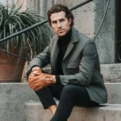 Fratelli Orsini Leonardo (brown) - American Deerskin Leather Driving Gloves