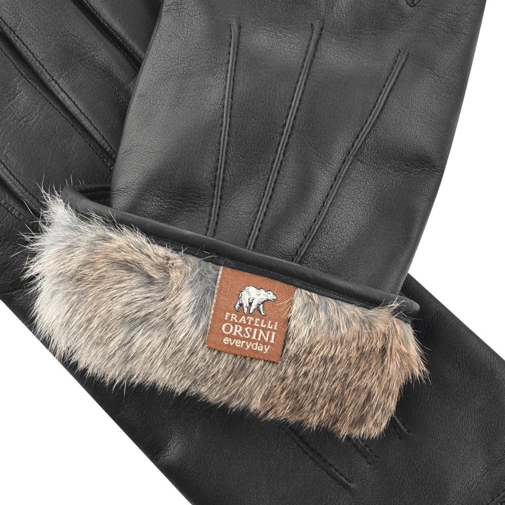 Best Sale ๐ Fratelli Orsini Marco (black) - Lambskin Leather Gloves With Brown Fur Lining Men's Gloves โ๏ธ 4 Fratelli Orsini Marco (black) - Lambskin Leather Gloves With Brown Fur Lining Men's Gloves