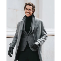 Fratelli Orsini Marco (brown) - Lambskin Leather Gloves With Brown Fur Lining