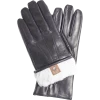 Fratelli Orsini Marco (black) - Lambskin Leather Gloves With White Fur Lining Men's Gloves