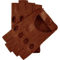 Fratelli Orsini Women's Gloves Rossana (cognac) - Lambskin Leather Driving Gloves