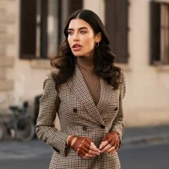 Fratelli Orsini Rossana (red) - Lambskin Leather Driving Gloves