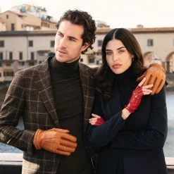 Fratelli Orsini Rossana (red) - Lambskin Leather Driving Gloves