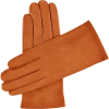 Fratelli Orsini Women's Gloves Sofia (cognac) - Lambskin Leather Gloves With Silk Lining