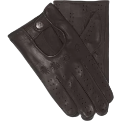 Fratelli Orsini Umberto (brown) - Lambskin Leather Driving Gloves & Touchscreen Men's Gloves