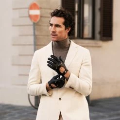 Fratelli Orsini Umberto (black) - Lambskin Leather Driving Gloves & Touchscreen