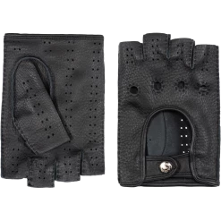 Fratelli Orsini Vincenzo (black) - American Deerskin Leather Driving Gloves